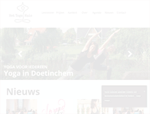 Tablet Screenshot of hetyogahuis.com